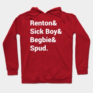 Trainspotting List w Hoodie